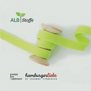 Rundstickade band till Hoddies - Lime