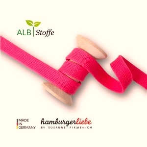 Rundstickade band till Hoddies - Mörkare Rosa