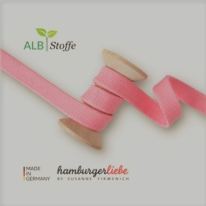 Rundstickade band till Hoddies - Rosa
