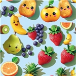 Happy fruits Blå