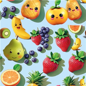 Happy fruits Blå