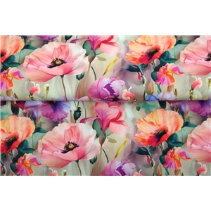 Aquarel poppy flowers
