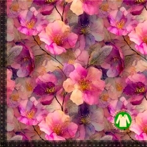 Rosa och guldiga blommor