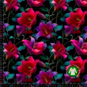 Röda och lila liljor