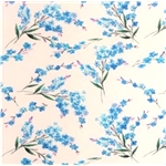 Blå Blommor med Gröna Kvistar