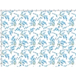 Blå Blommor med Gröna Kvistar