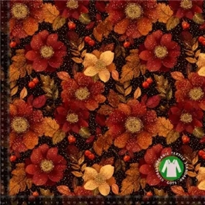 Efterårs blomster med glitter