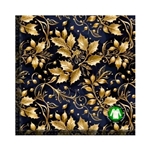 Järnek i Guld På Svart-blå Bakgrund