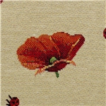 Gobeläng - Vallmo och nyckelpiga