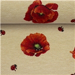 Gobeläng - Vallmo och nyckelpiga