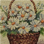 Gobeläng - Blommor i Hinkar & Krukor