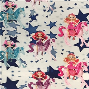 Digi trikå prinsessa på häst