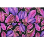 Veil of Leaves Viscose-jersey Lila-Rosa