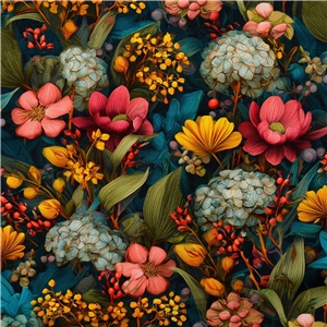 Multicolor Flowers Jogging