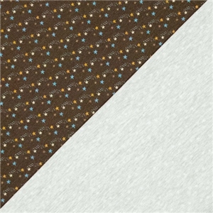 Gulliga små stjärnor på brunt