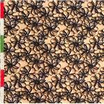 3D Fantasy blue flowers Viskostrikå