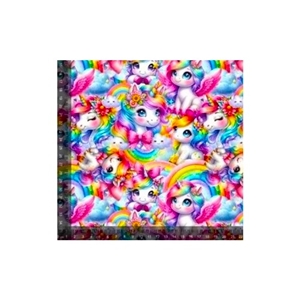 Söta glittrande enhörningar