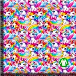 Söta glittrande enhörningar