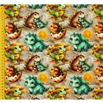 Söta tecknade dinosaurier Jogging