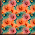 Guldfibrer och blommor