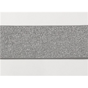 Resårband 5 cm Glitter - Grå