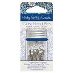 Hobby Gift Create Knappnålar med glashuvud 95 st 34x0,65 mm