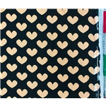 Beige Hearts On Black - 2:a sortering