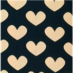 Beige Hearts On Black - 2:a sortering