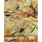Digitaltryckt Bambu - Beige blommor i vattenfärg