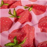Jordgubbar på rosa