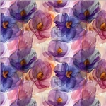 Dusty Lilac Flower Viskos
