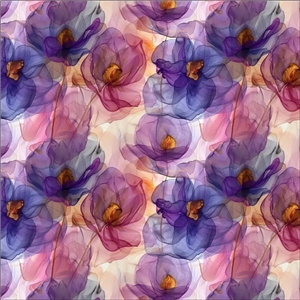 Dusty Lilac Flower Viskos
