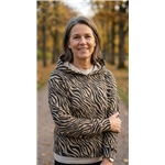 Zebra Öglad Jogging Brun - Beige