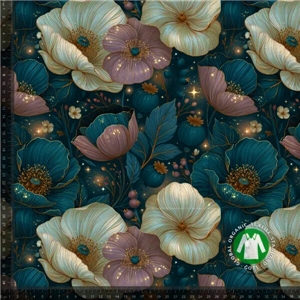 Pastellblomster med Glitter