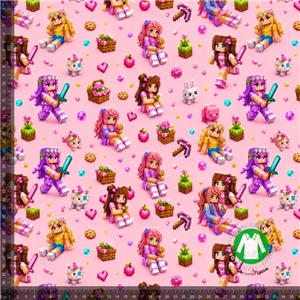 Gamer pixel girls - rosa