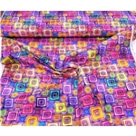 Retro blocks Bomullssatin